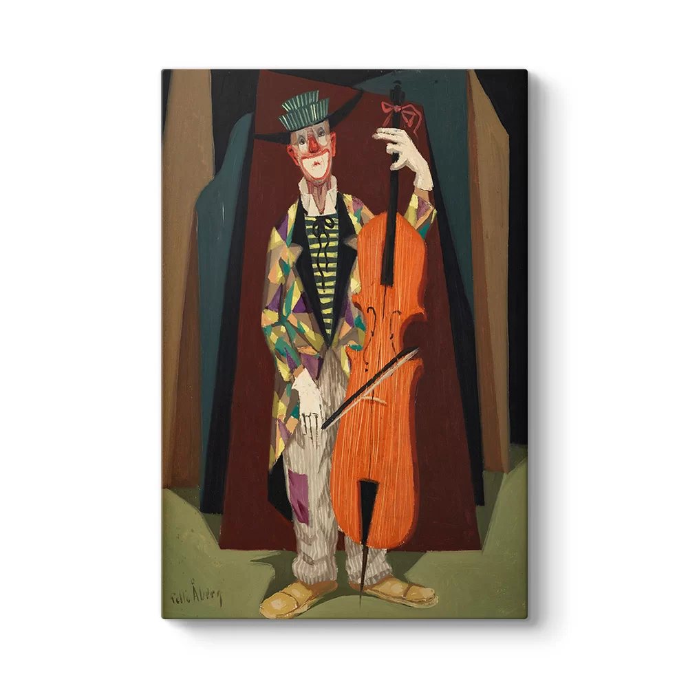Pelle Aberg - Basspelande Clown Tablosu - Model 2